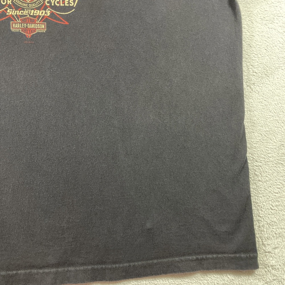 Harley Davidson Shirt Adult 2XL Black Motorcycle Biker Graphic Tee Tuscumbia AL - Picture 5 of 15